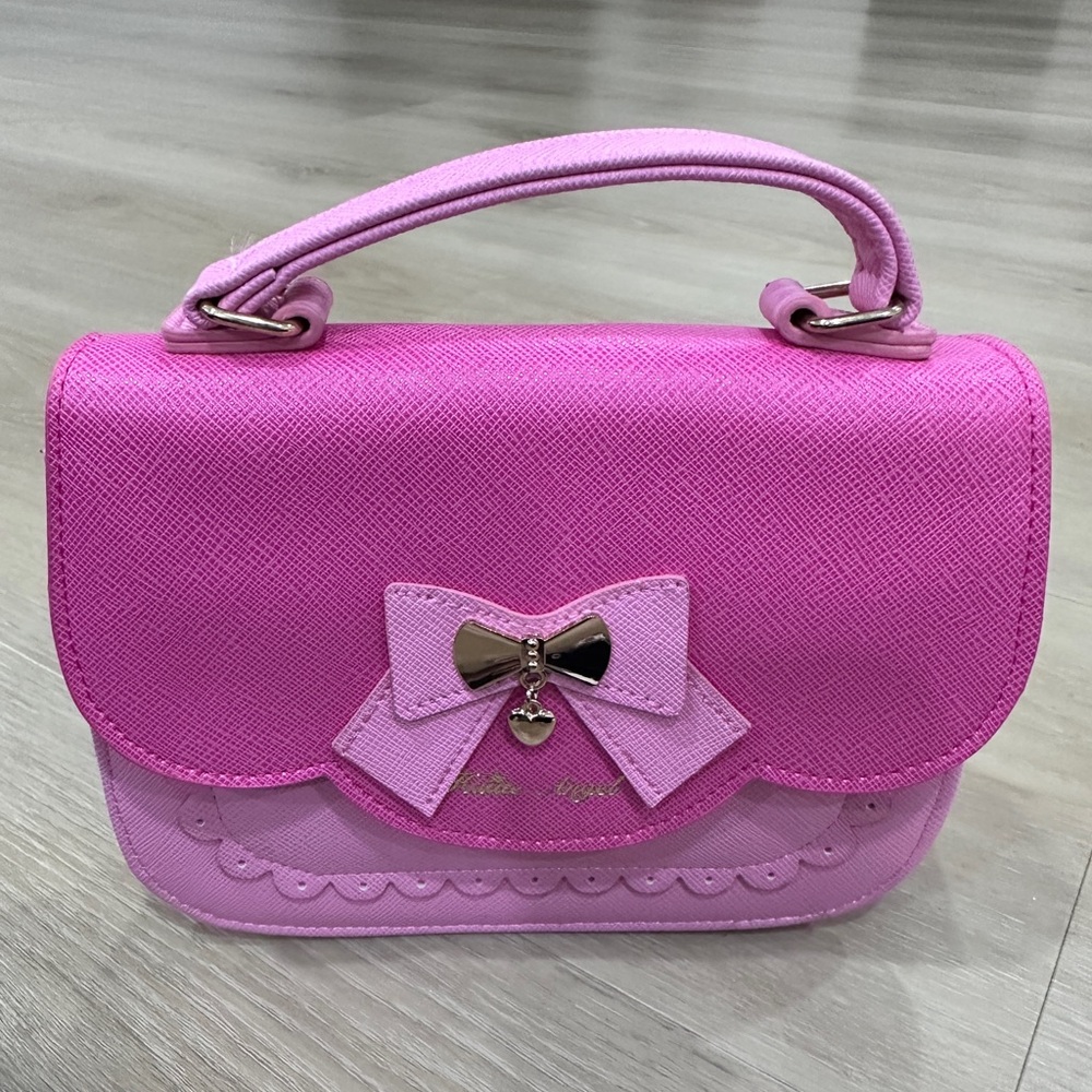 Cute Elegant Girls Pink Purse with Bow, NWT - Picture 8 of 9